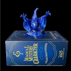 Glitter Variant Chaser Merlin D23 Magic Mystery Gold Member Disney Figure Statue